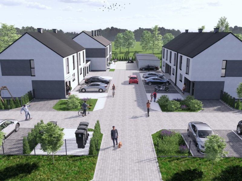 Syców Nowe Mieszkania i Szeregi Graniczna wjazd